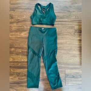 Avia Teal Leggings and Sports Bra Set